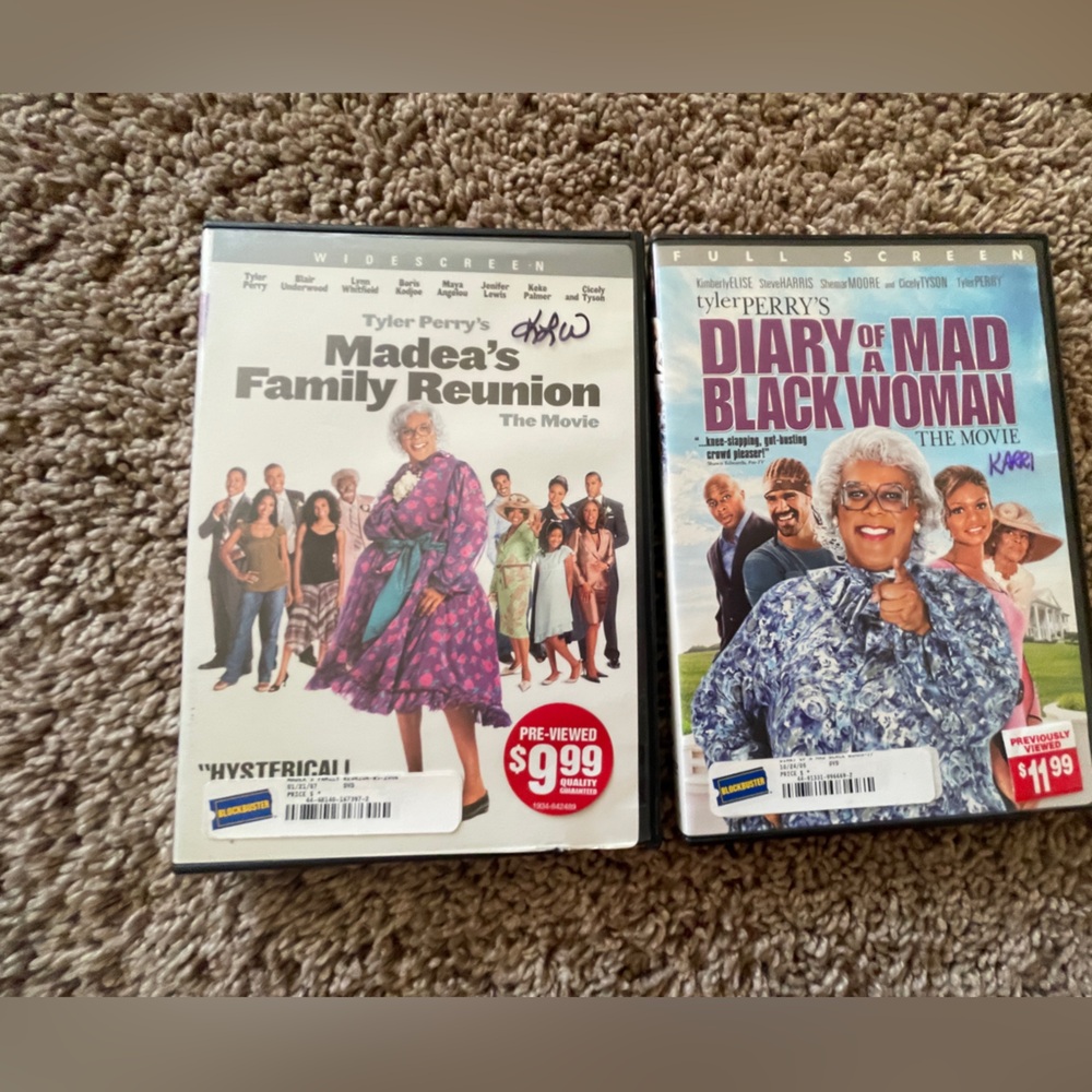 Tyler Perry DVD Set: Madea's Family Reunion & Diary of a Mad Black Woman